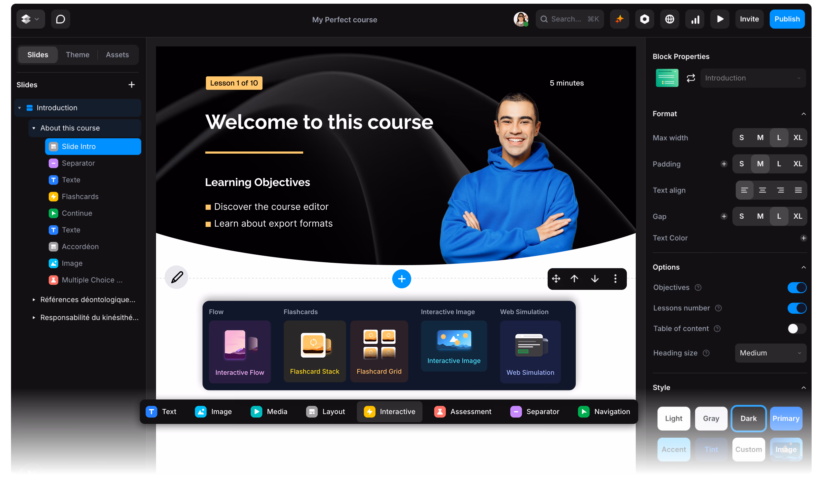 Build your course